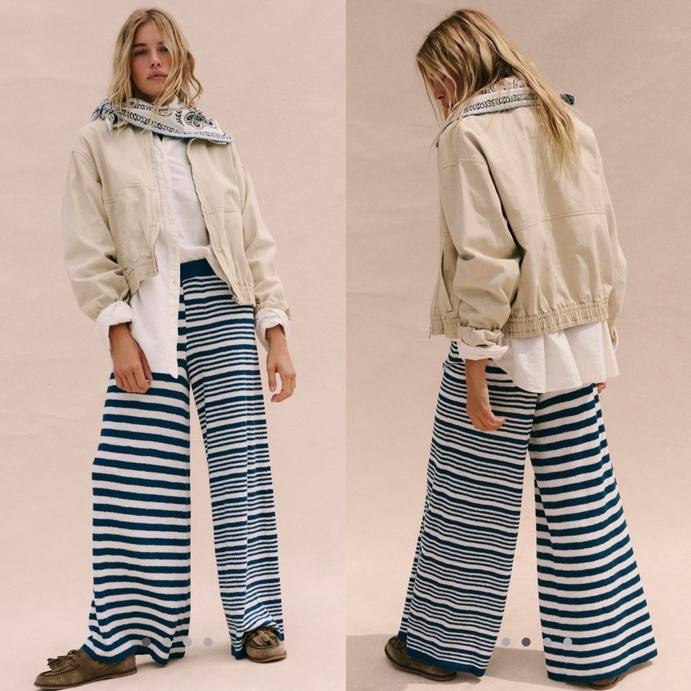 Free people Allyson Striped pants
